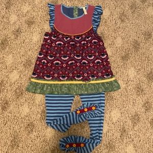 Girls 2 piece pant and top set